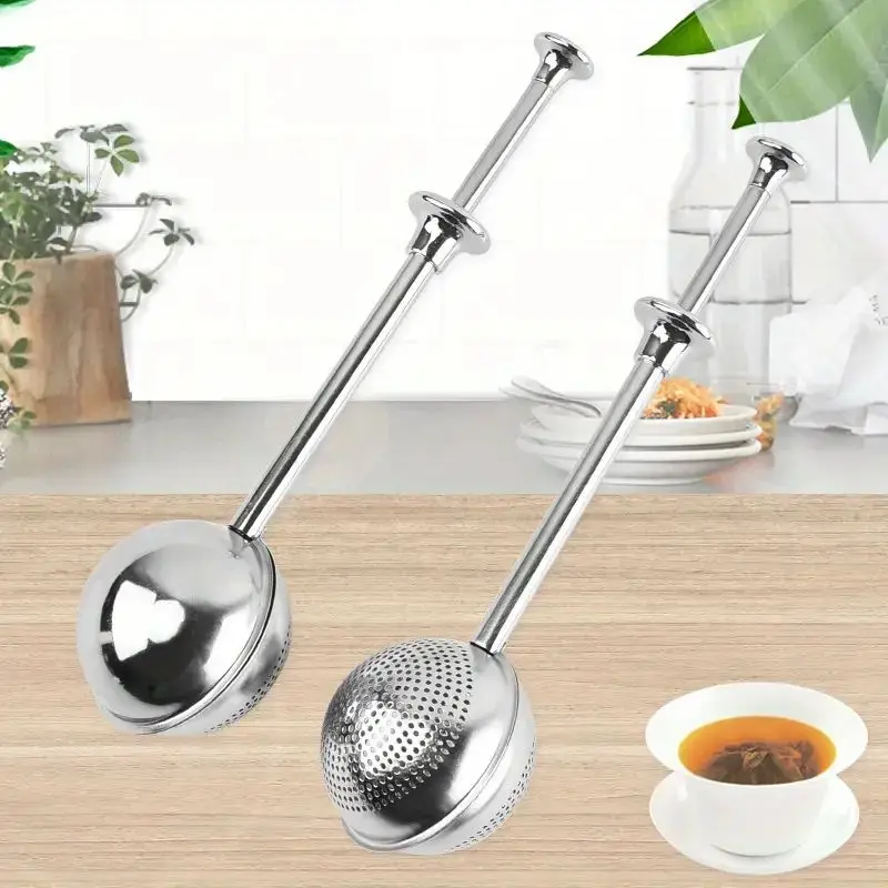 1 PC Spice tea Tool Accessories, Reusable Tea Filter Ball, Stainless Steel Tea Bag, Teapot Adjustable Tea infuser Filter