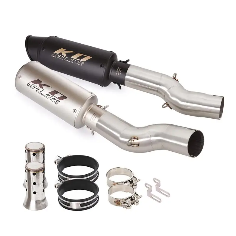 For Suzuki Hayabusa GSX1300R 2021-2023 Motorcycle Exhaust Muffler Mid Link Pipe With DB Killer Stainless Steel Left Right Pair