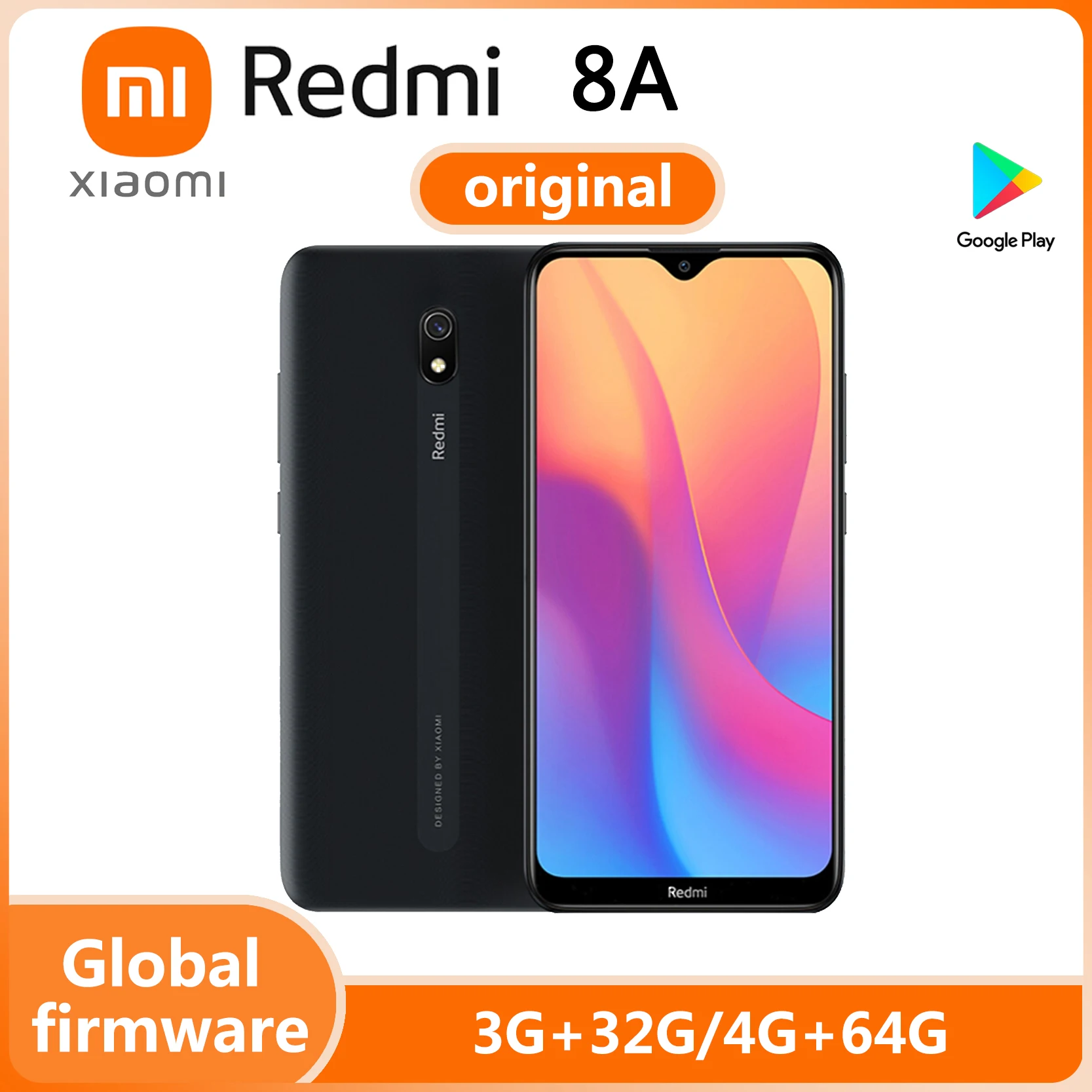 Xiaomi Redmi 8A Smartphome 5000mAh Battery Snapdargon 439 Cellphone 6.22