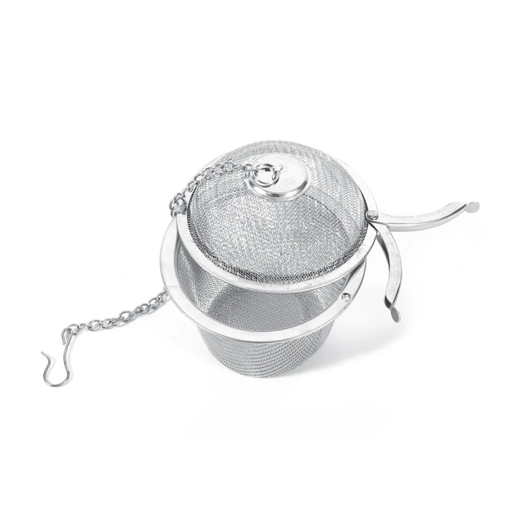 2Pcs Practical Stainless Steel Tea Ball Infuser 6.5cm Spice Infuser Filter Loose Tea Diffuser For Spices