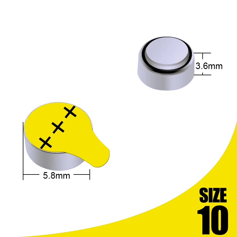 Rayovac Extra Hearing Aid Batteries 10 A10 10A P10 PR70 UK Zinc Air Cell Button Battery 1.45V Hearing Aids Amplifiers Tools