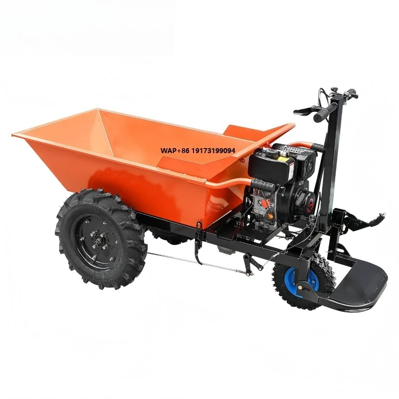 

Engine Electric/hand Start Dump Construction Site Transport Orchard Three-wheel Agricultural Truck