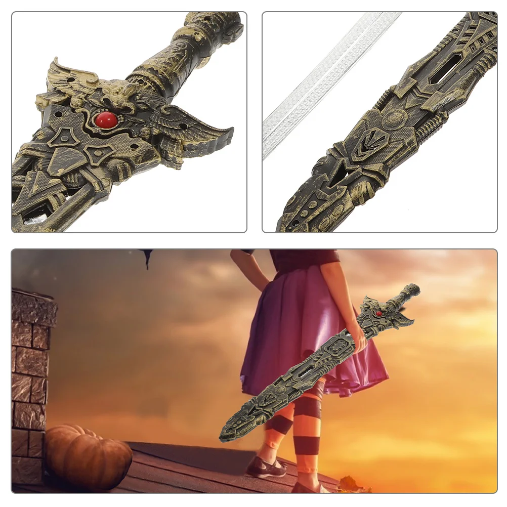 2 stücke Kunststoff Für Kinder Japanische Spielzeug Tragbare Praxis Schwert Coole Cosplay Prop Party Spiel Sammeln Schwert Zubehör