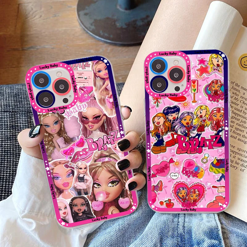 lovely Doll Bratz Phone Case for iPhone 11 12 13 Mini Pro Max 14 Pro Max Case shell