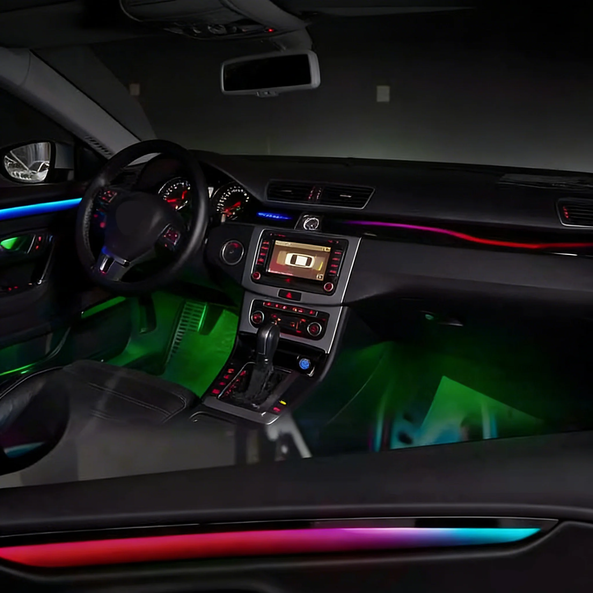NewSJC 64 Colors Car Ambient Light for Volkswagen CC 2013-2018 Car Interior Atmosphere Lighting Accessories for Upgrade