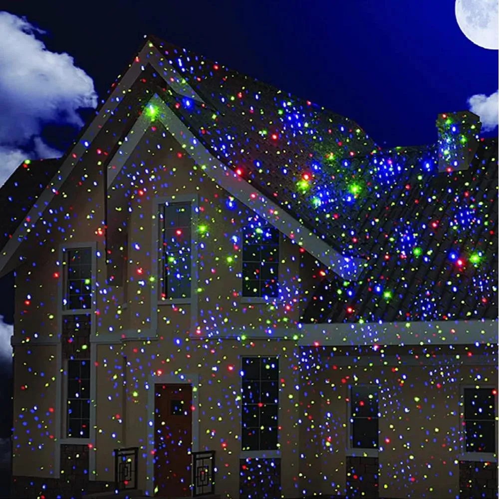 8 Modes Laser Projector Firefly Laser Light Landscape Lighting Christmas Party LED Stage Light Outdoor Lawn Laser Lamp