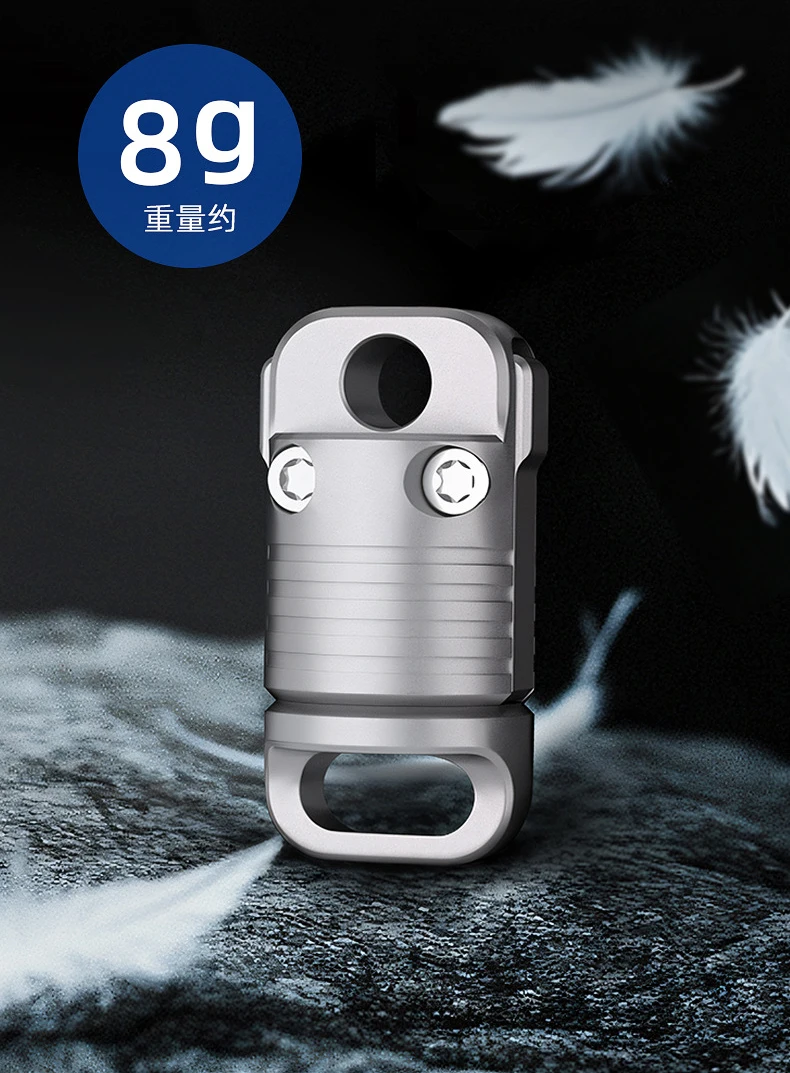 Titanium Alloy Magnet Quick Release Keychain 360° Rotatable Buckle Anti Stripping Dog Walking Buckle Safety Lock Design
