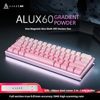 Ajazz Alux60 All Aluminum Alloy Cnc Magnetic Axis Mechanical Keyboard Full Key Hot Swappable Wired Game Esport Computer Keyboard