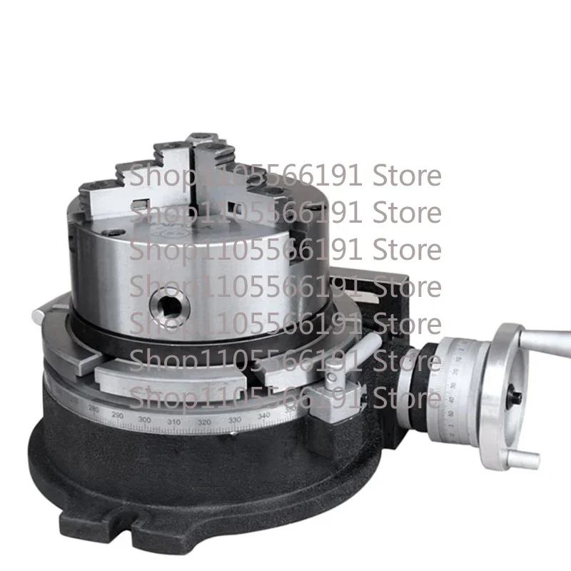 New Large 4/6 Inche Three-jaw Chuck Milling Machine Indexing Head Rotary Table Universal Indexing Plate Rotating Vertical Horizo