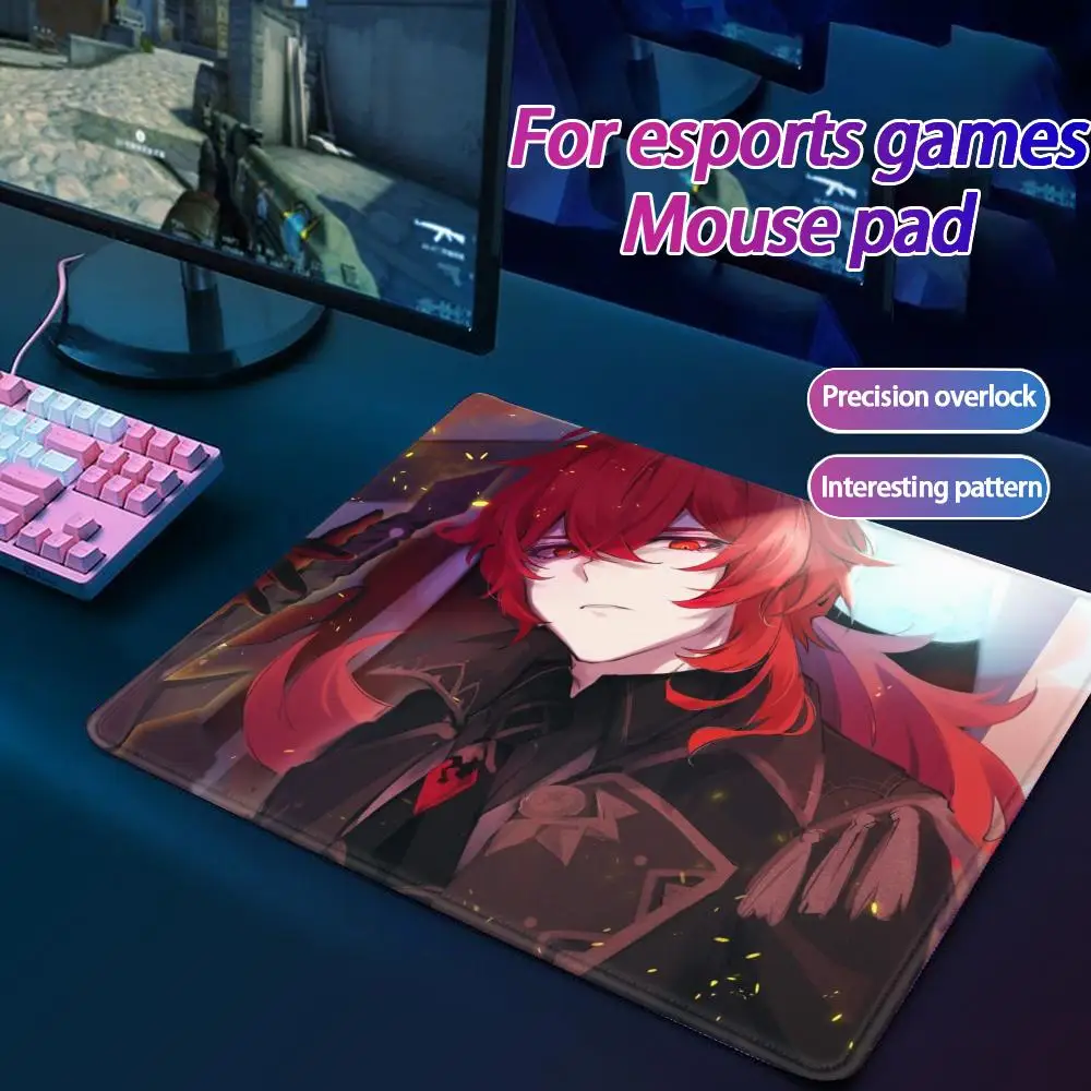 

Genshin Impact Mouse Pad Small Mouse Pad Desk Pad Desktop Computer Keyboard Wireless Mouse Boy Girl Gift for Play games Coasters