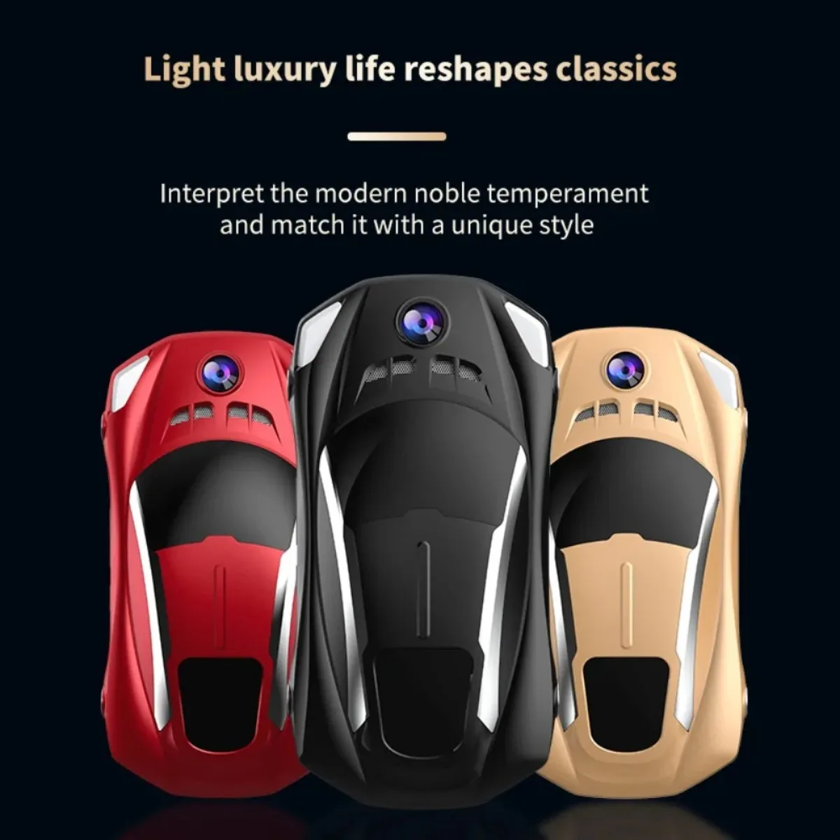 T25 4G Stylish Smartphone Engine Sound Sports Car Appearance 4.5” Android 8.1 Dual SIM 3GB+32GB 4000mAh Whatsapp Cellphone
