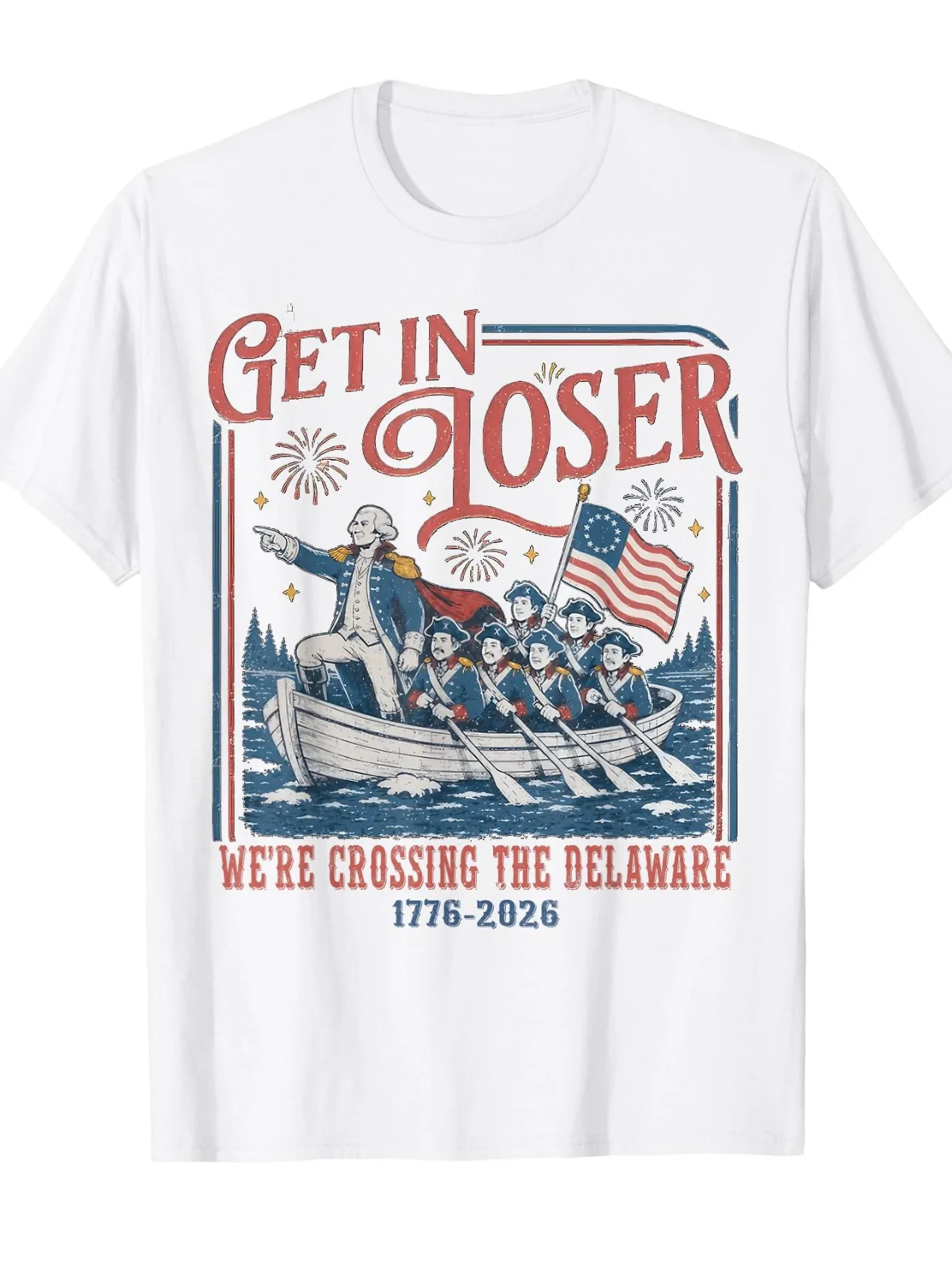 2026 Popular Trend Pattern Streetwear T-Shirt, Stylish Printed, Beautiful Appearance, Soft And Comfortable Material, High Quality, Suitable for American Youth on Independence Day (7.4)