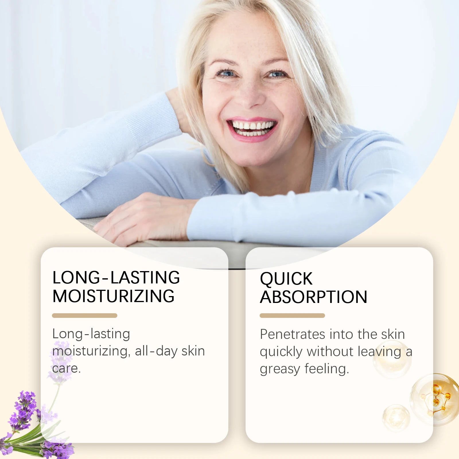 Lavender Magnesium Body Butter - A Moisturizing Cream Suitable for Dry Skin, Emitting a Relaxing Fragrance, Mild and Non-Greasy