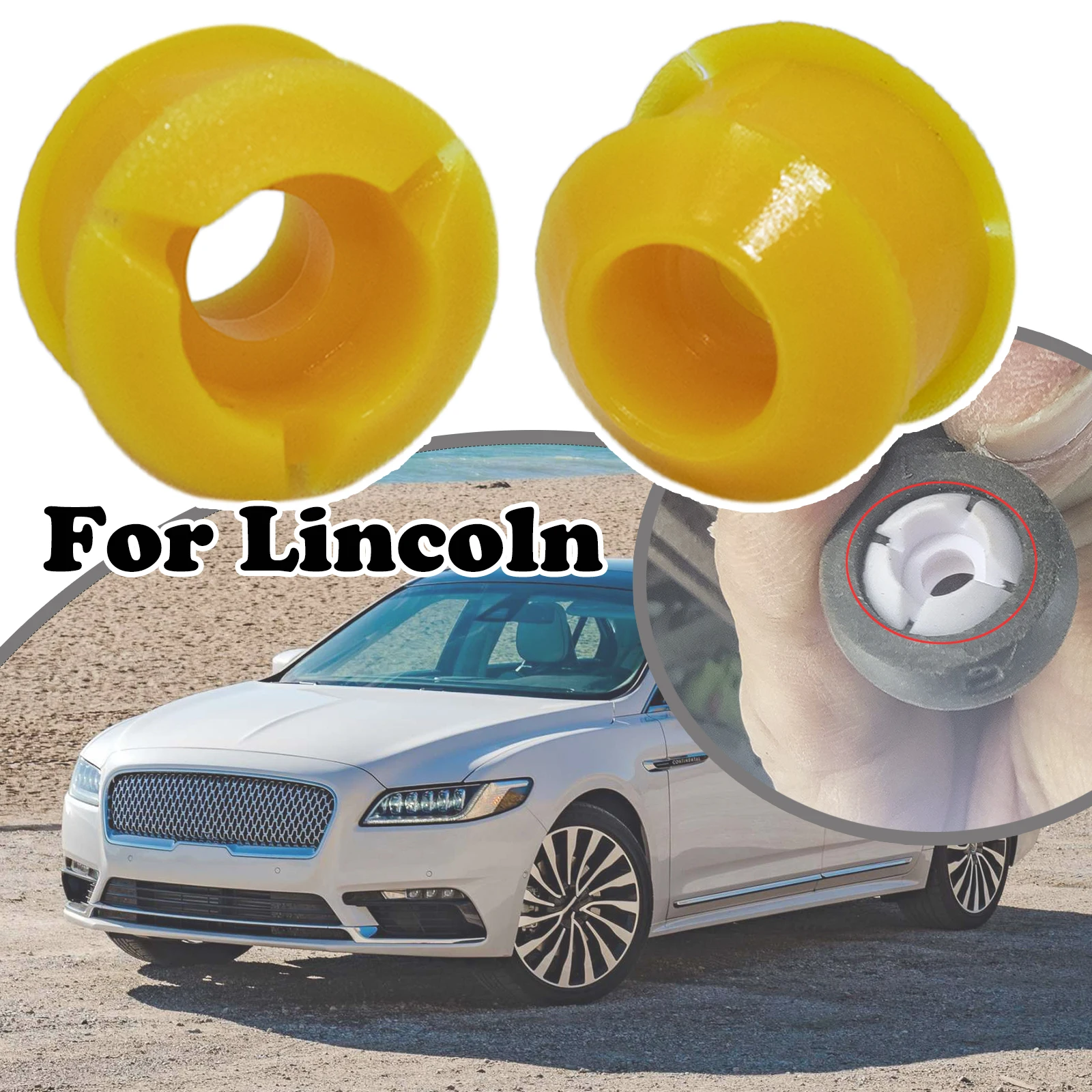 

2pcs For Lincoln Automatic Transmission Shift Cable Bushing Repair Kit Gear Selector Change Lever And Pivot Grommet Replacement