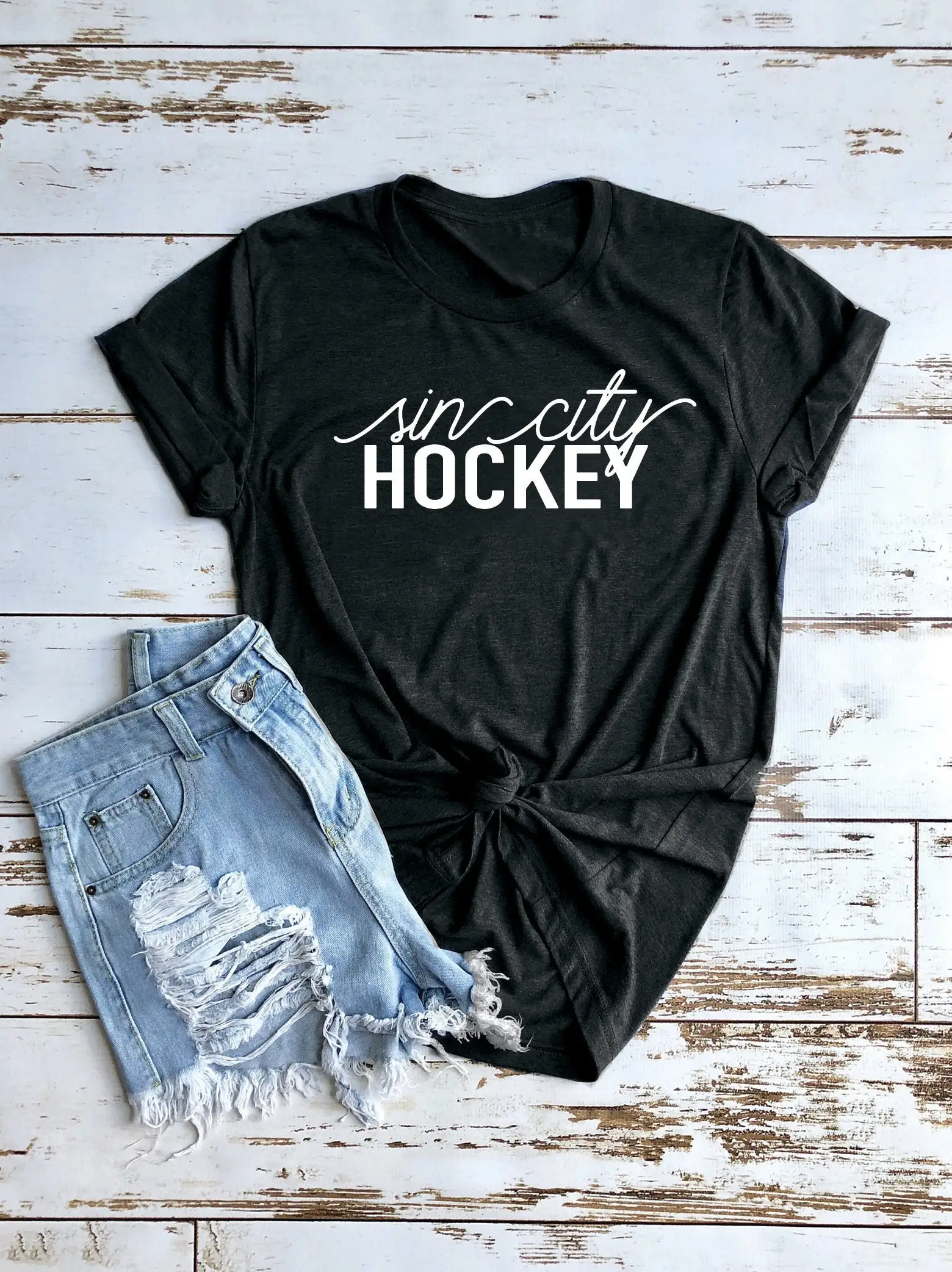 Sin City Hockey T Shirt Las Vegas Kid Sports Mom Hometown Various Print Colors