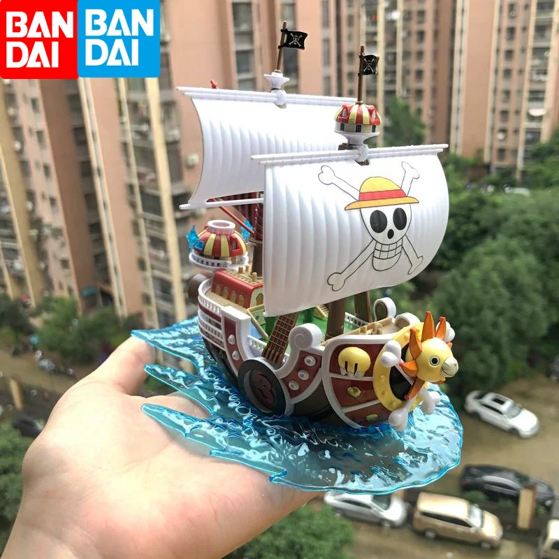 

One Piece Bandai Anime Thousand Sunny Going Merry Boat Pvc Action Figure Collection Pirate Model Ship Toy Assemble Xmas Gift Toy