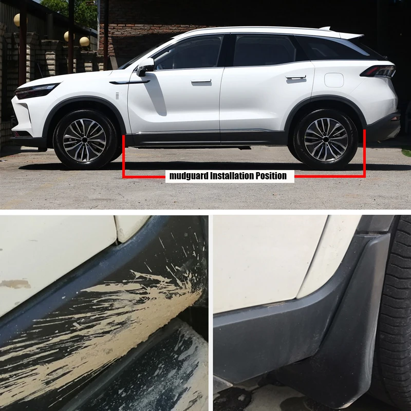 TONLINKER Car Mudguard For BAIC X7 1.5T DCT Suv 2023-Present Mudguards Splash Guards Front Rear Fender Mudflaps Accessories