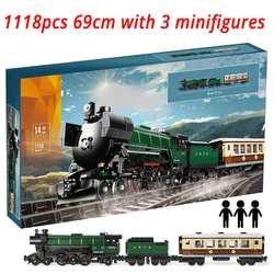 In Stock 21005 Emerald Night train Building Blocks Brick Birthday Chirstmas Gift model kit Toy 1085PCS