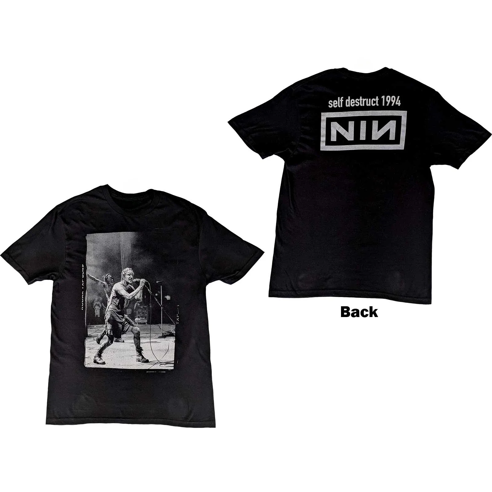Logo Nine Inch Nails Band T-Shirt 100 % Baumwolle Grafik-T-Shirt Herren Damen Sommer Streetwear Top – Detail 7