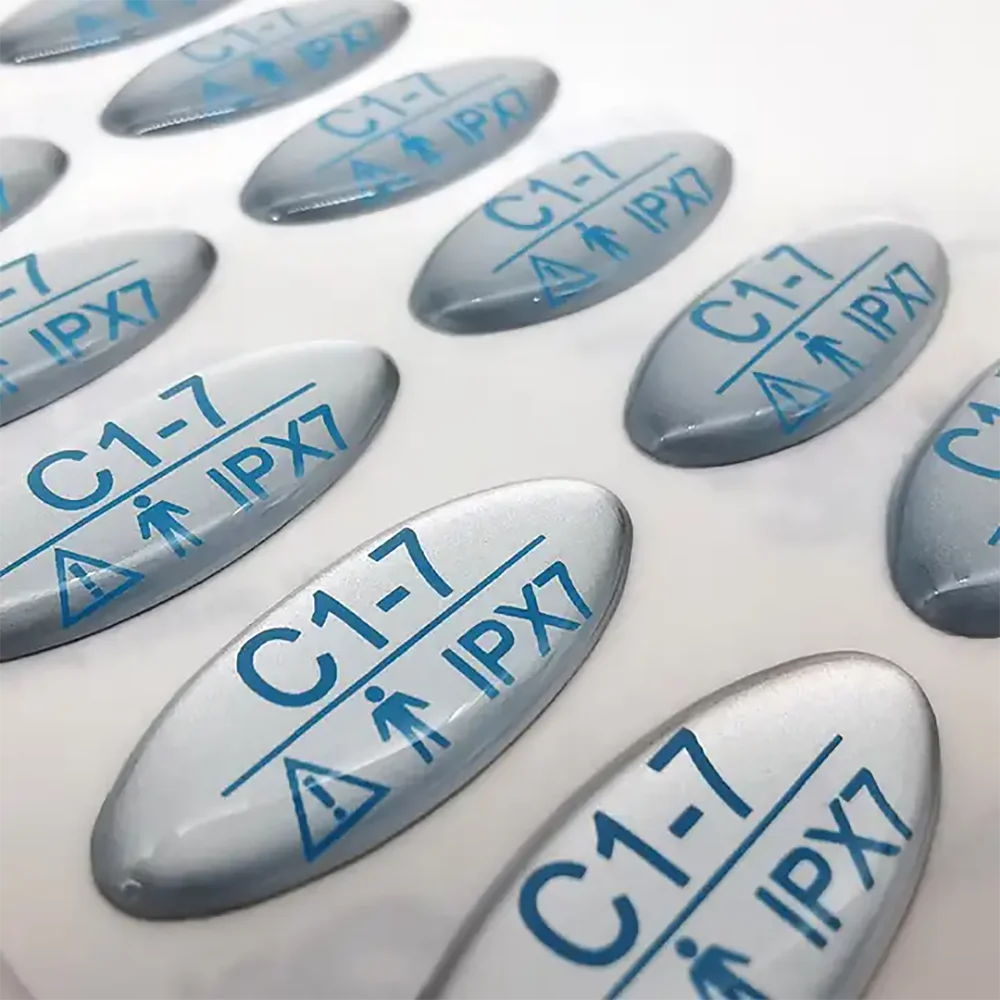 Maßgefertigte gewölbte Aufkleber 100 Stück Kristall 3D Harz Epoxidharz Klare Gel-Logo-Etiketten Stark klebend Selbstklebend Wasserdicht Personalisiert – Detail 6