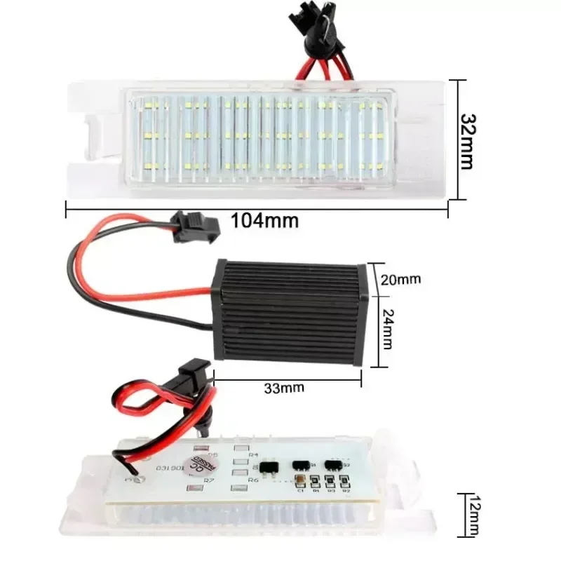 오펠 아스트라 피아트 쉐보레 말리부 카마로 알파 로메오 위켄드 멀티플라 세이첸토 차량용 LED 번호판등