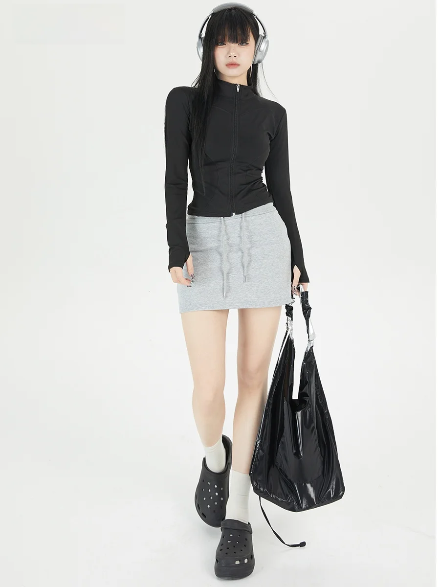 

Летняя тонкая спортивная куртка Bla Ice Silk Slim Fit с молнией для йоги, модная женская верхняя одежда с защитой от солнца