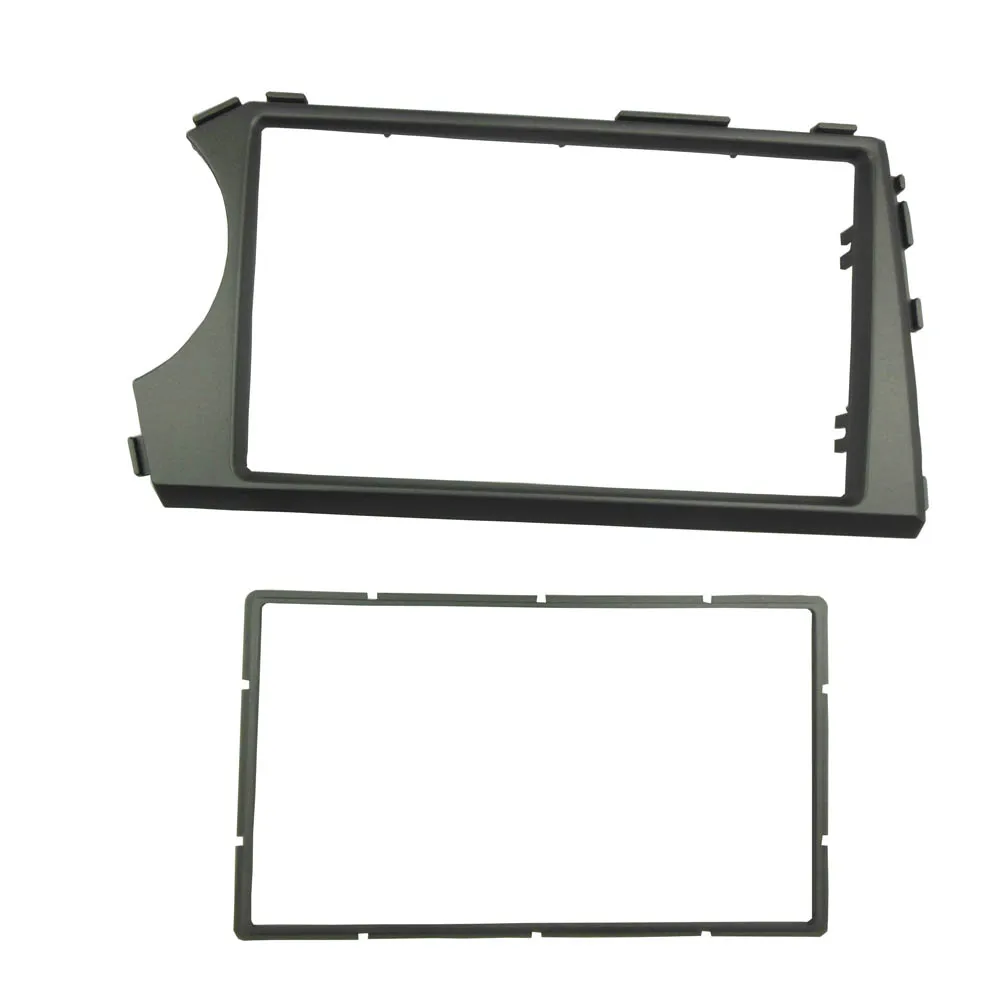 Fascia LHD 2 Din para SSANG YONG Actyon 2006-2009 Kyron Radio GPS DVD estéreo CD Panel montaje en tablero AudioInstallation Trim Kit marco