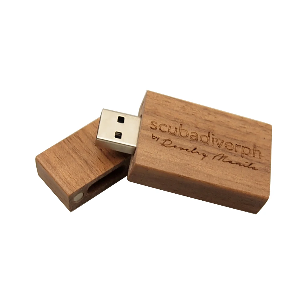 Personalizado de madeira USB 2.0 Flash Drive, Pendrive de madeira personalizado gratuito, presente do casamento, 4GB, 8GB, 16GB, 32GB, 64GB, 128GB, 30pcs