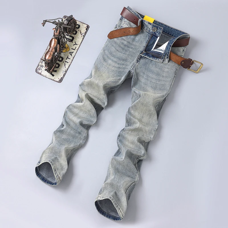 CsmorLee Men's Jeans Straight Leg Denim 4