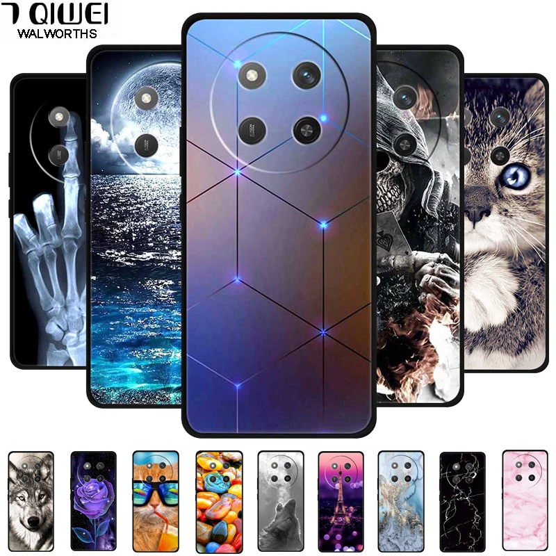 For Honor X9c 5G Case Animals Soft Silicone TPU Phone Cases Back Cover for Huawei HonorX9c 6.78