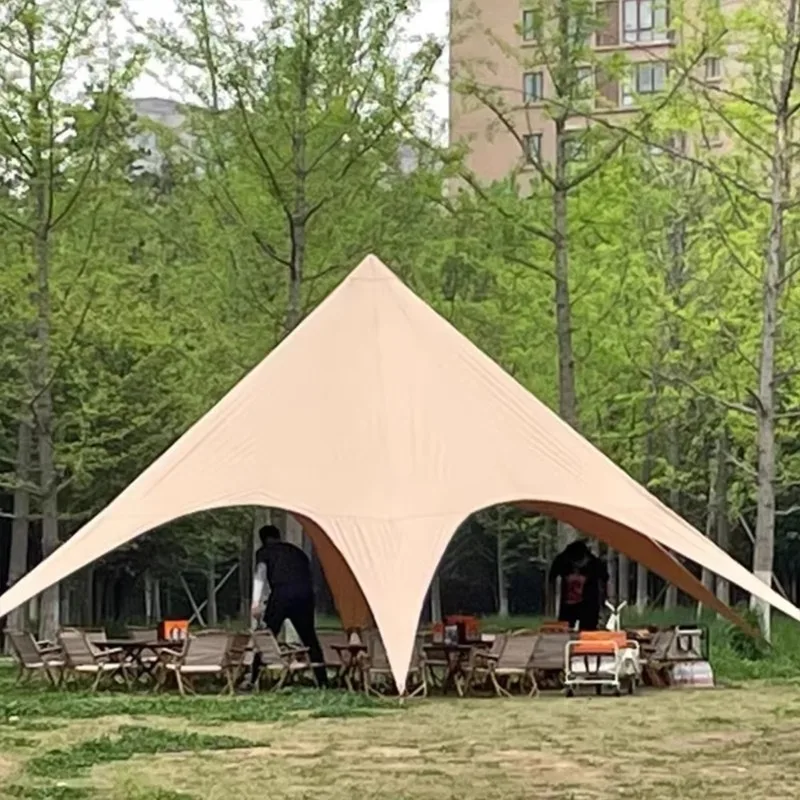 Star Tent Light Luxury Camel Hump Campsite Waterproof and UV-resistant Gazebo Tent for Grass Party Coffee Store Easy Setup Tent