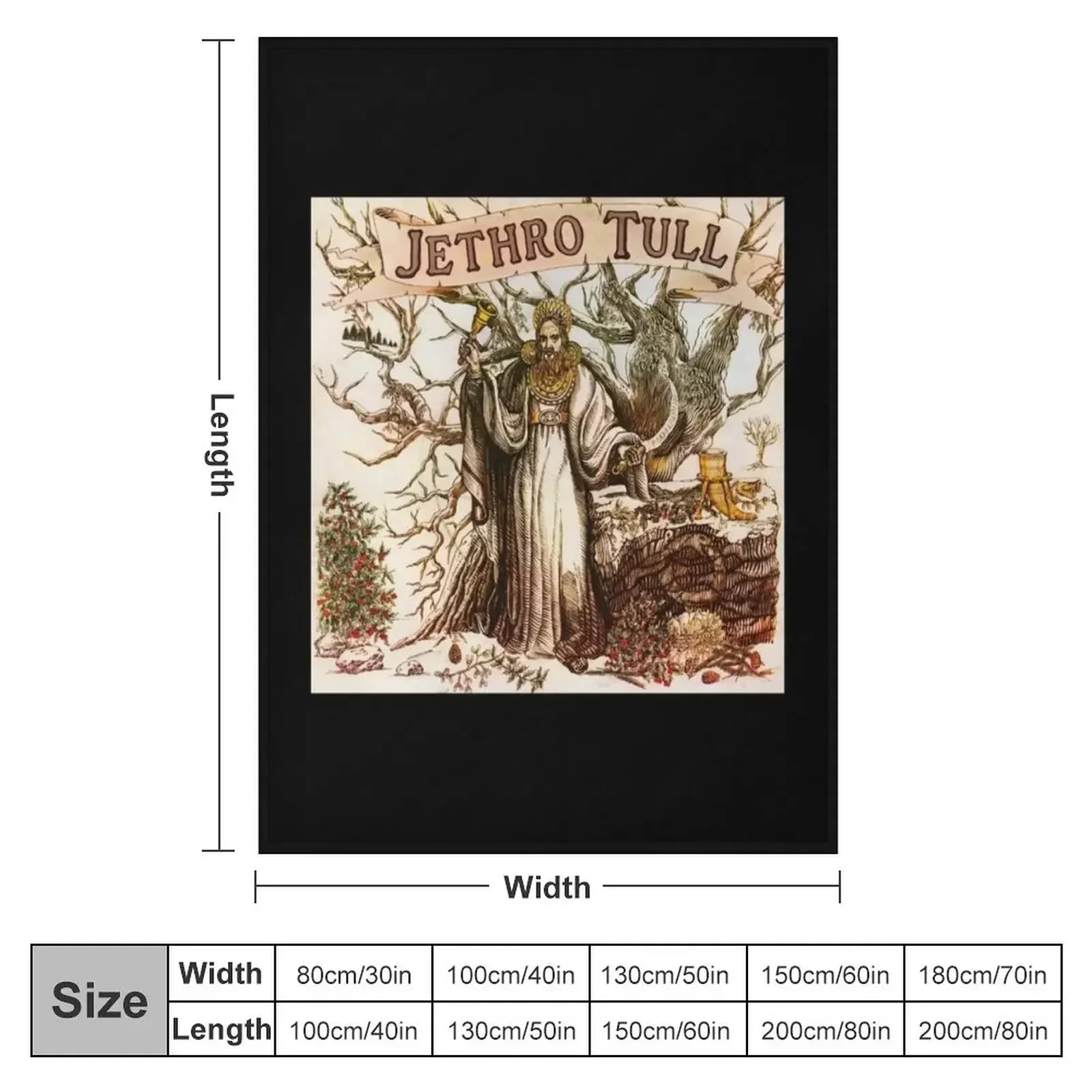 JETHRO TULL Rock Band Memories Throw Blanket couch cozy soft plush fuzzy picnic outdoor blanket