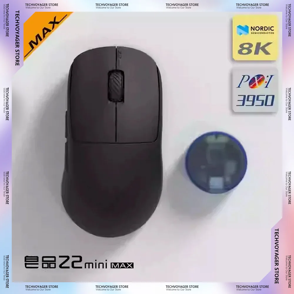 

Рекламные продукты Zaopin Z2 Mini Black Gaming Mouse 8K с низкой задержкой Легкие беспроводные трехрежимные мыши Эргономичный ПК Электронный спорт Подарок