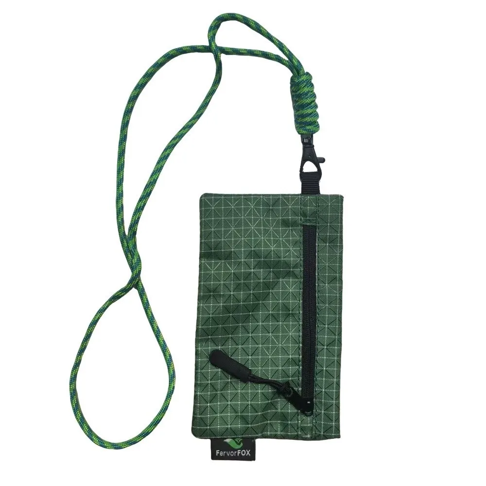 Lightweight Outdoor Storage Bag Waterproof with Rope Outdoor Organizer Zipper ‌Wear Resistant Coin Purse Cash Bag Travel