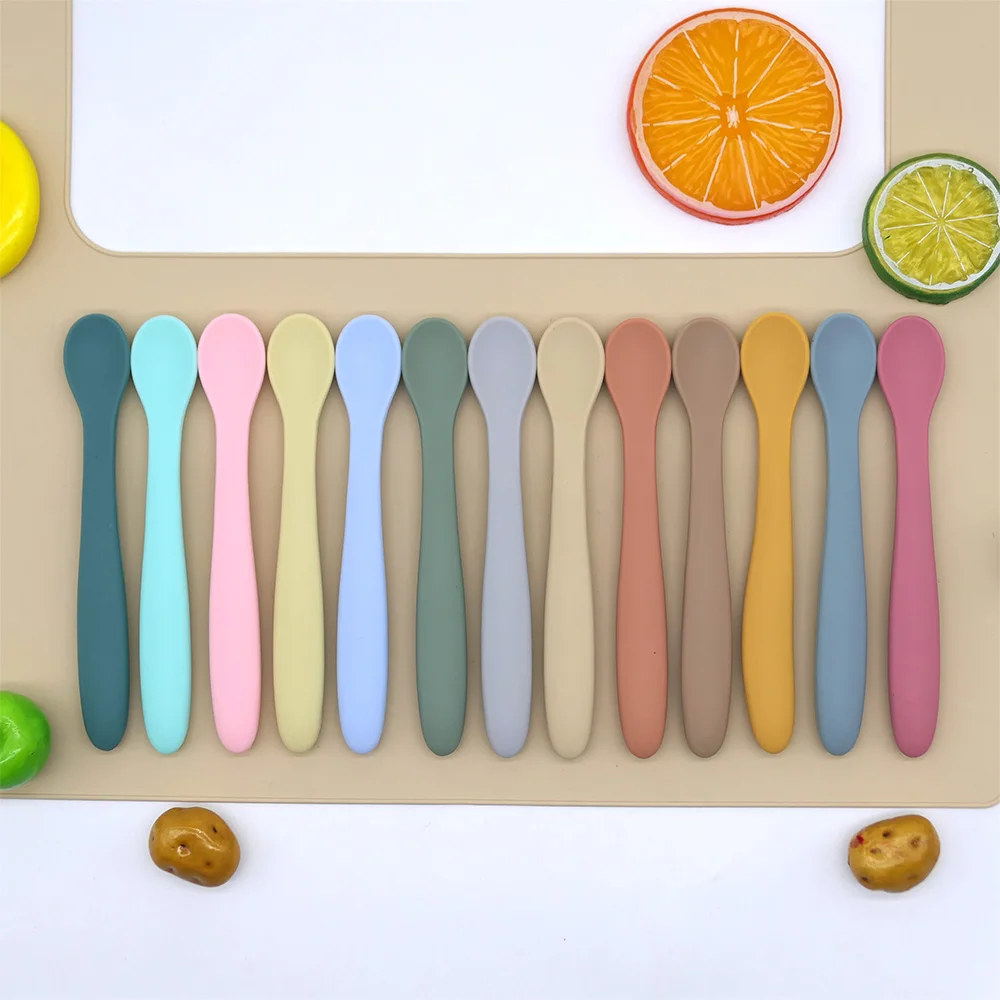 Baby Learning Spoon Variable Bending Spoon Tableware Set Newborn Feeding Spoon Set Learning Spoon Children Tableware