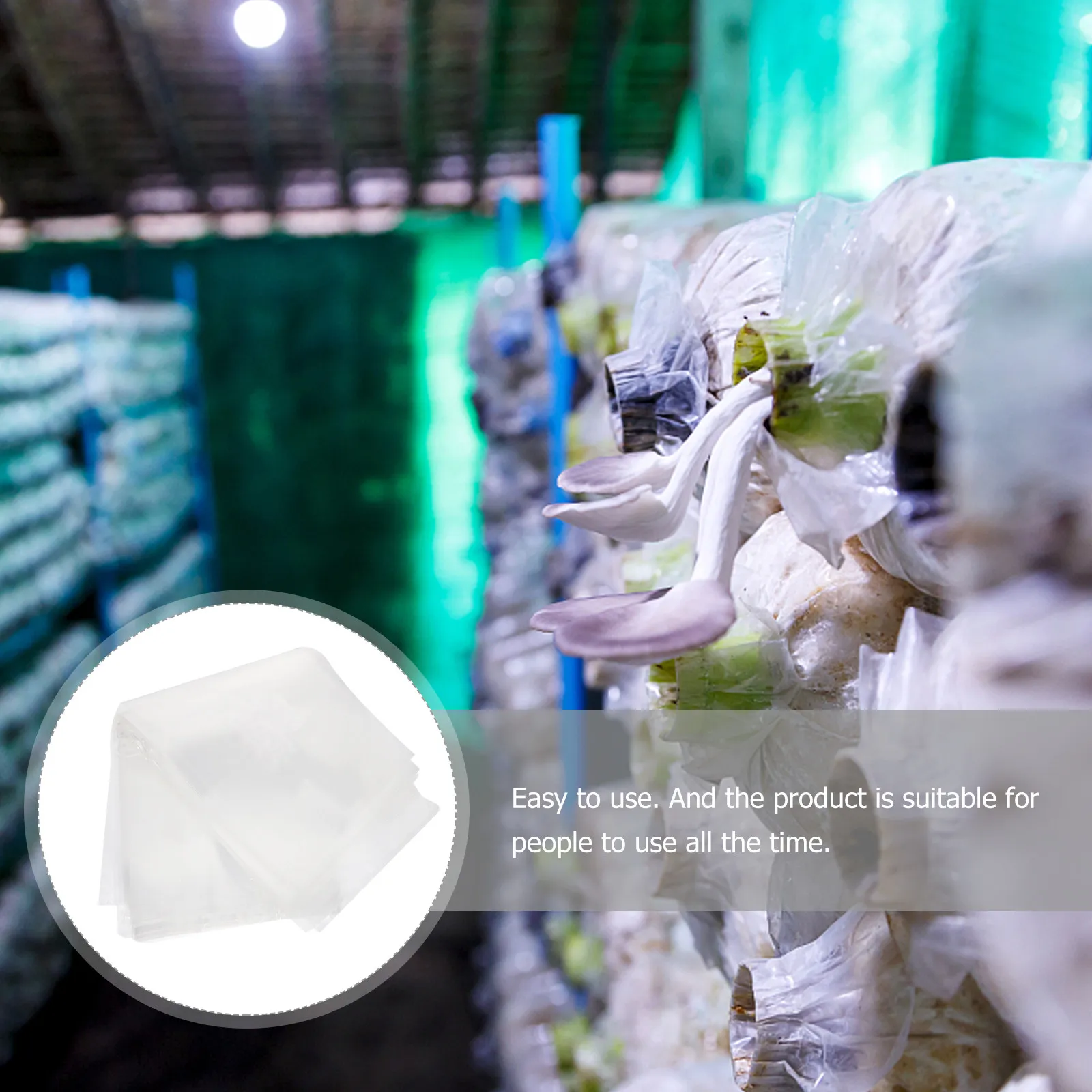 30Pcs Breathable Mushroom Growing Bags Transparent PP Cultivation Bags for Mushroom Spawn Shiitake Ganoderma Plant Growing