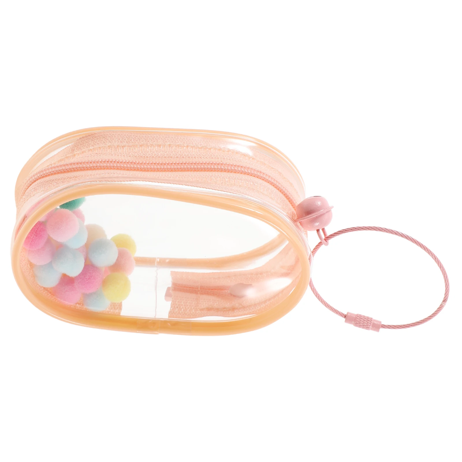 

Baby Walking Bag Clear Figure Display with Keychain Case for Figures Transparent Charm Bone