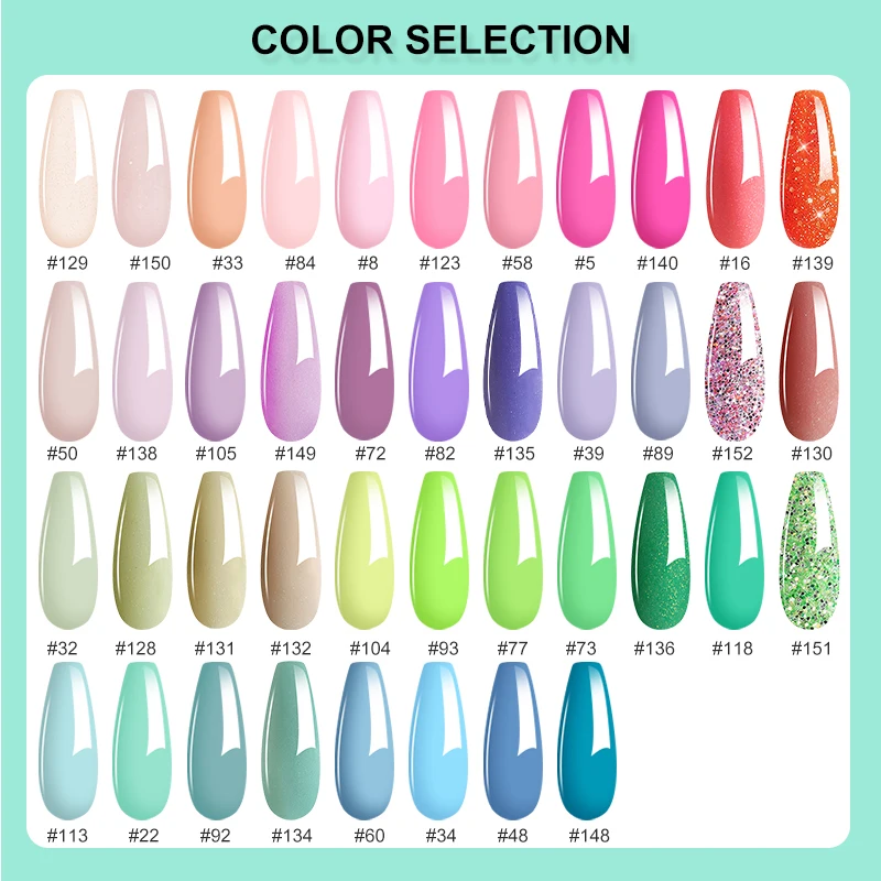 28g/Box Very Fine Spring Summer Green Blue Dipping Powder Nails Fine Dip Powder Colors No Need Lamp Cure Like Gel Polish Effect