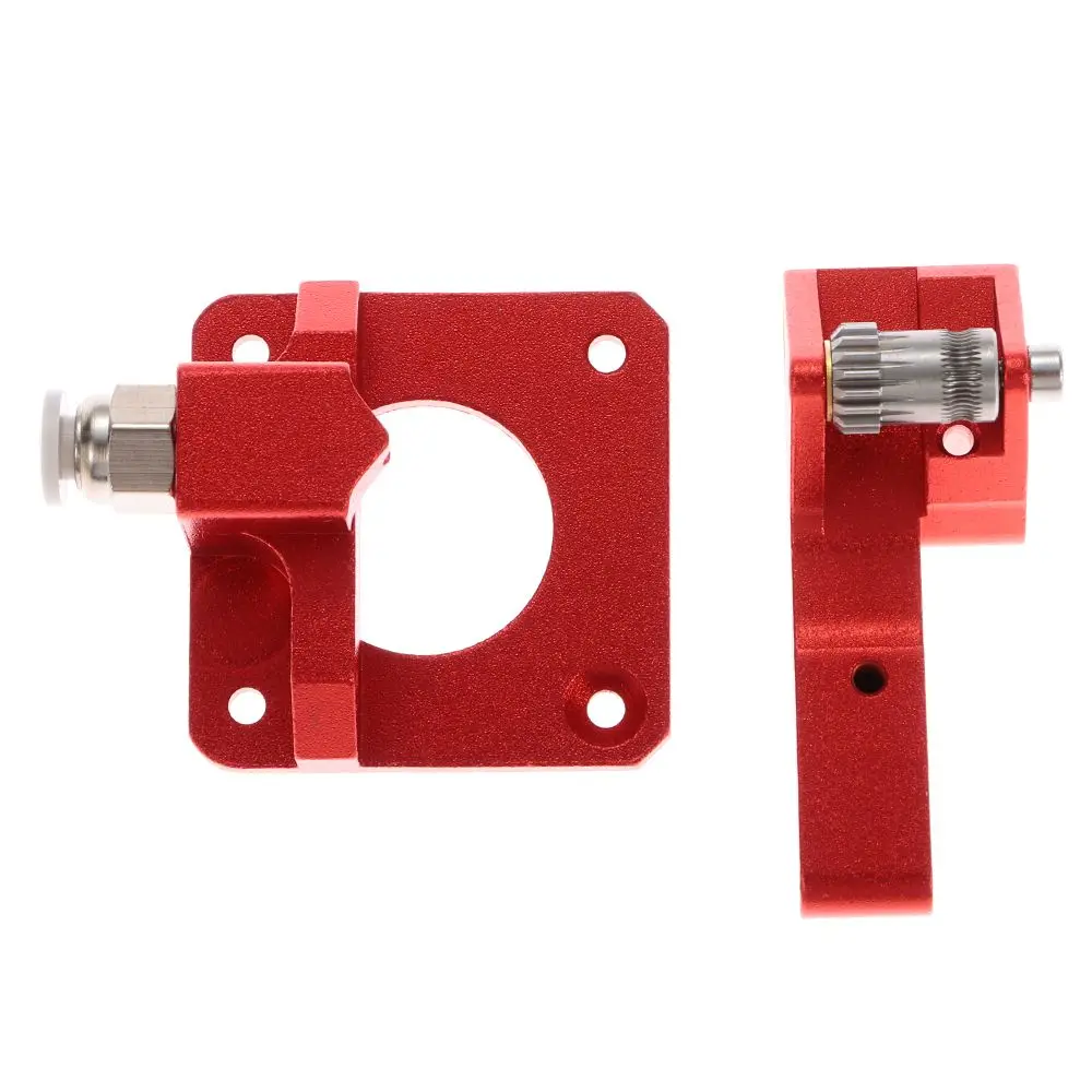Extrusora de doble engranaje rojo de doble engranaje, extrusora mk8 de doble engranaje de aleación de aluminio, CR-10 Pro de alimentación de doble controlador