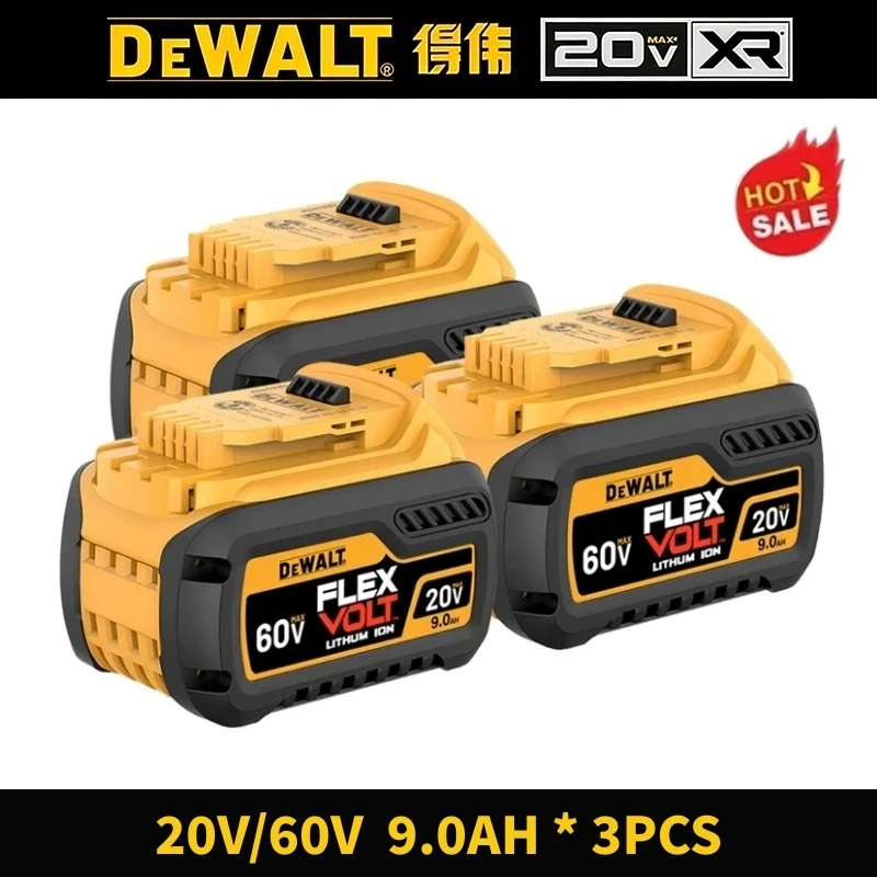 Original DeWALT 20V/60V 9Ah MAX FlexVolt Battery,for DCB606 DCB609 DCB205 DCB206 DCB182 Power Tool Replacement Battery. image 3