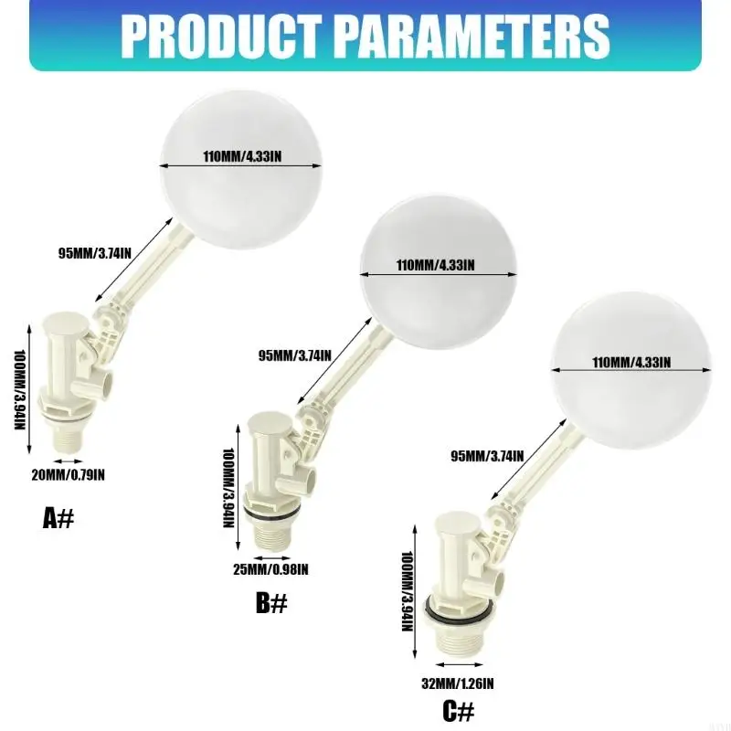 Pressure Differential Float Valves for Air Conditioner Cooling Tower Water Level Control Water Floating Ball Valves M4YD