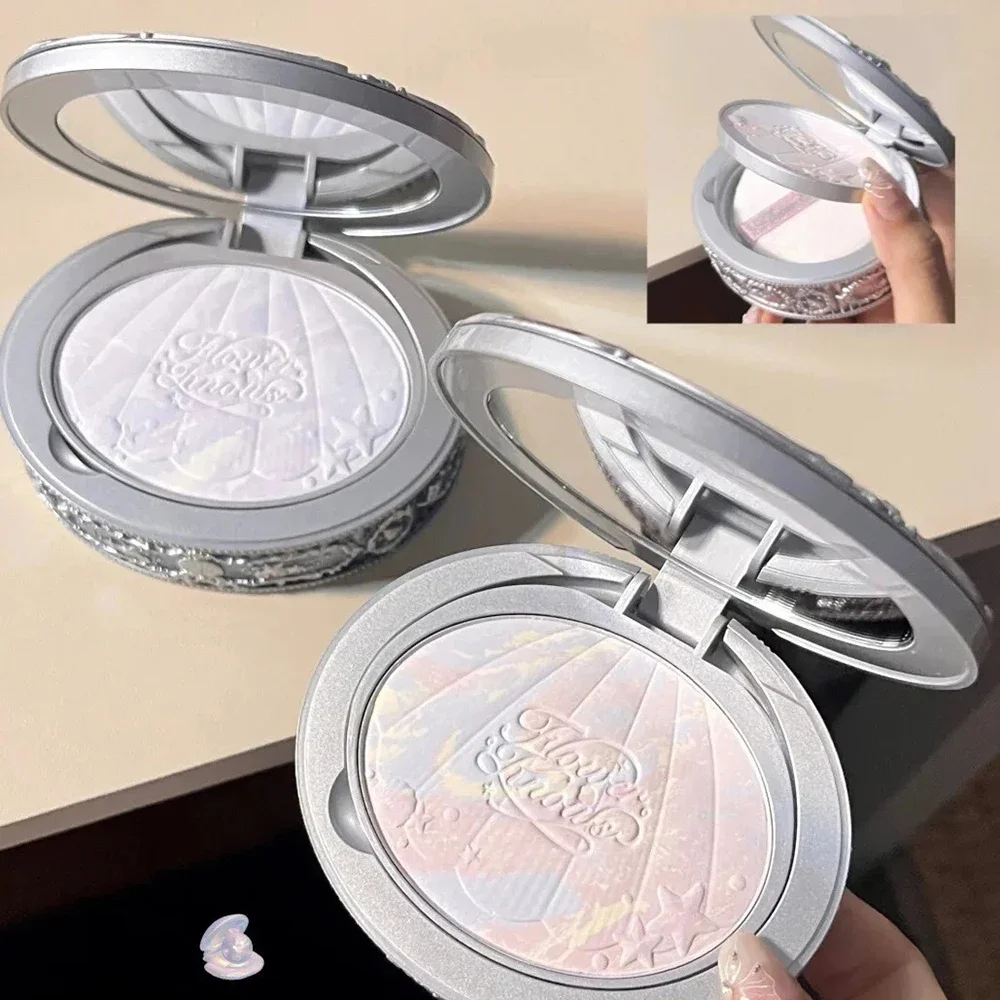 Flower Knows-imprimación de cobertura completa, corrector en polvo horneado, ajuste de larga duración, Control de aceite, resaltador, contorno, sombra de ojos, maquillaje