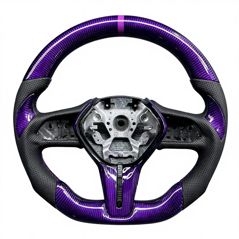 

Premium Dry Carbon Fiber Steering Wheel for Q60 Custom Alcantara Interior Upgrade