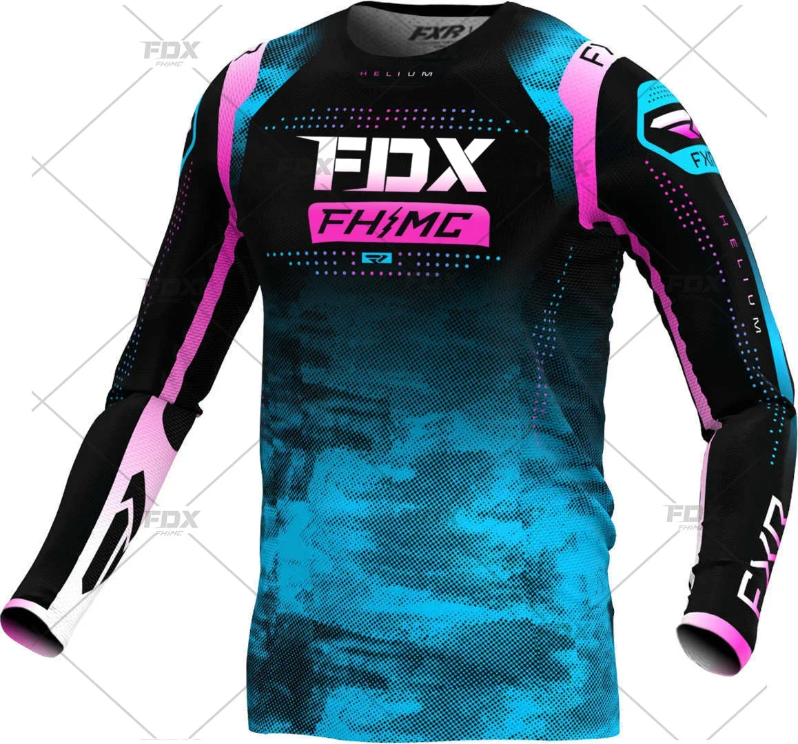 Podium FDX FHMC Grey Red Moto MX Jersey Set Dirt Bike Motocross Gear Set ATV Motorcycle Combo Off Road Jersey and Pant