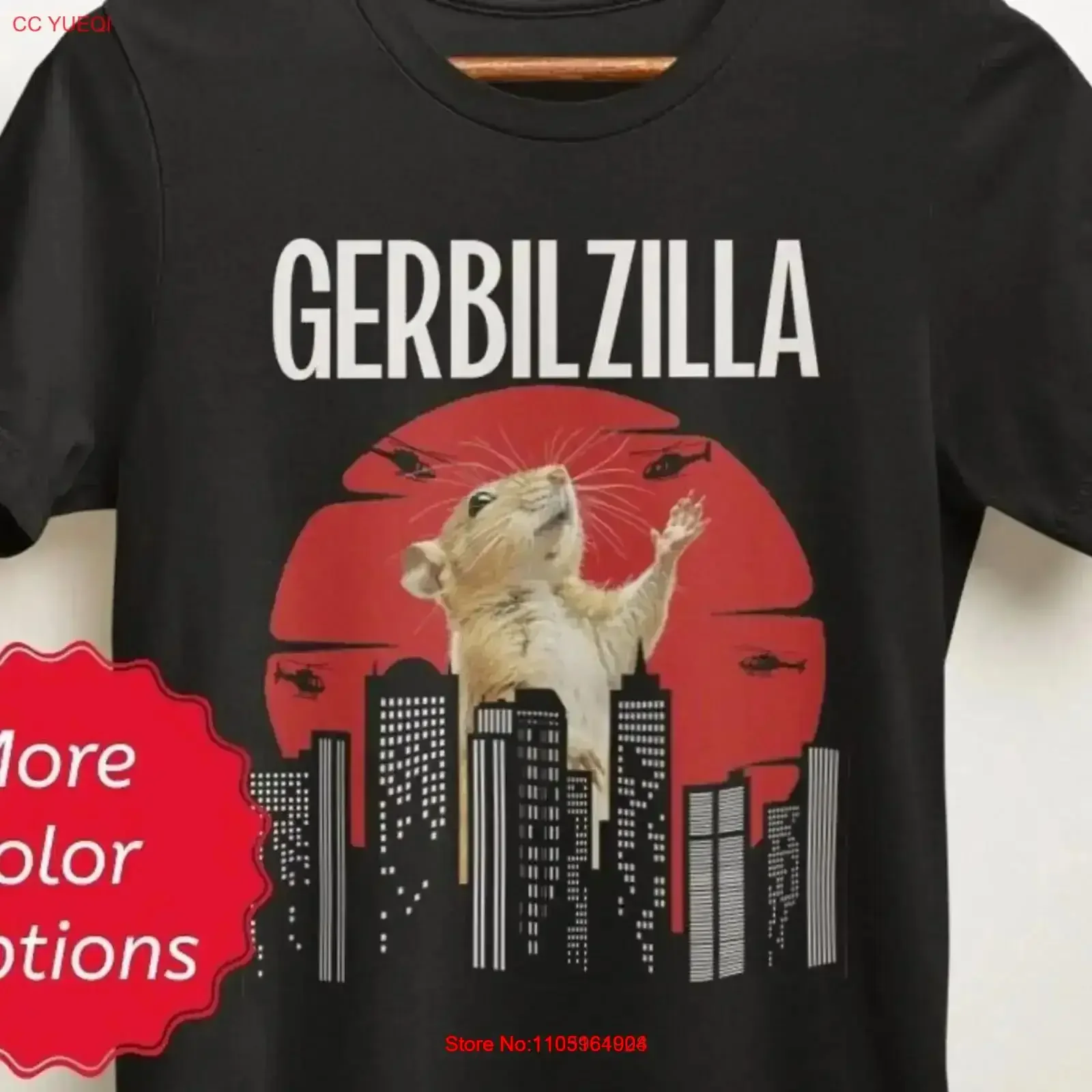 

Gerbil T Shirt Gerbilzilla Lover s Pet Mongolian Meme Unique Presents for Owner Enthusiast vintage Washed Stylish Stretched