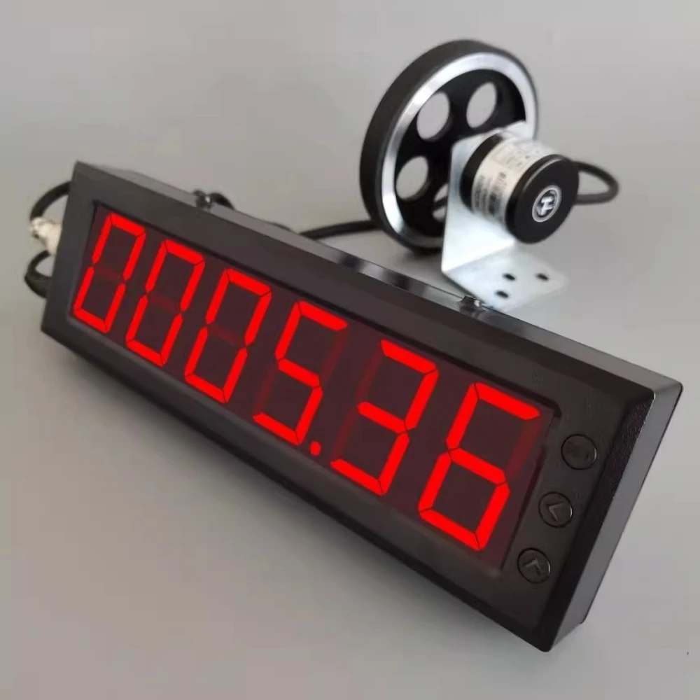 5/8 Inch Wheel Type Length Counter | High Precision Large Screen Digital Display Meter Counter for Rolling Edge Banding Machine