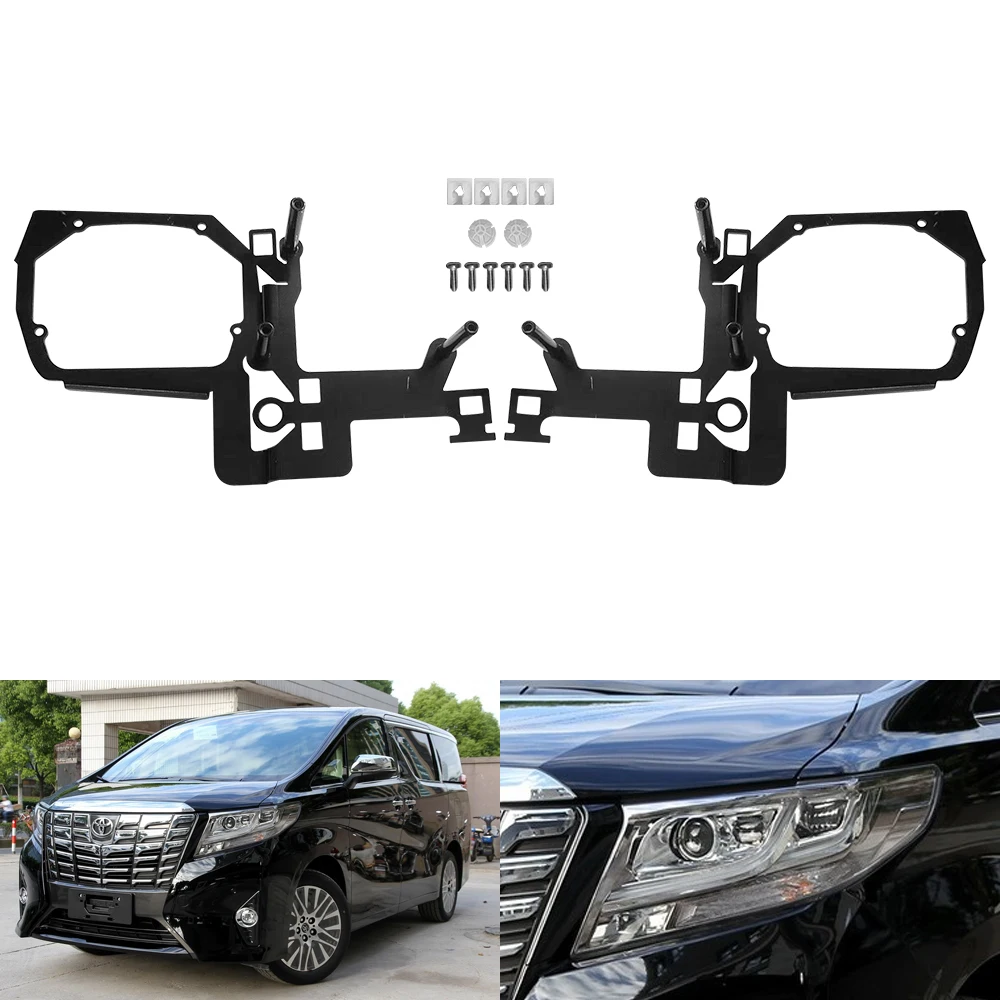 

Taochis Car-Styling Frame Adapter Module DIY Bracket Holder for Toyota Alphard 2018 quattro lenses 4 lens adapter frame