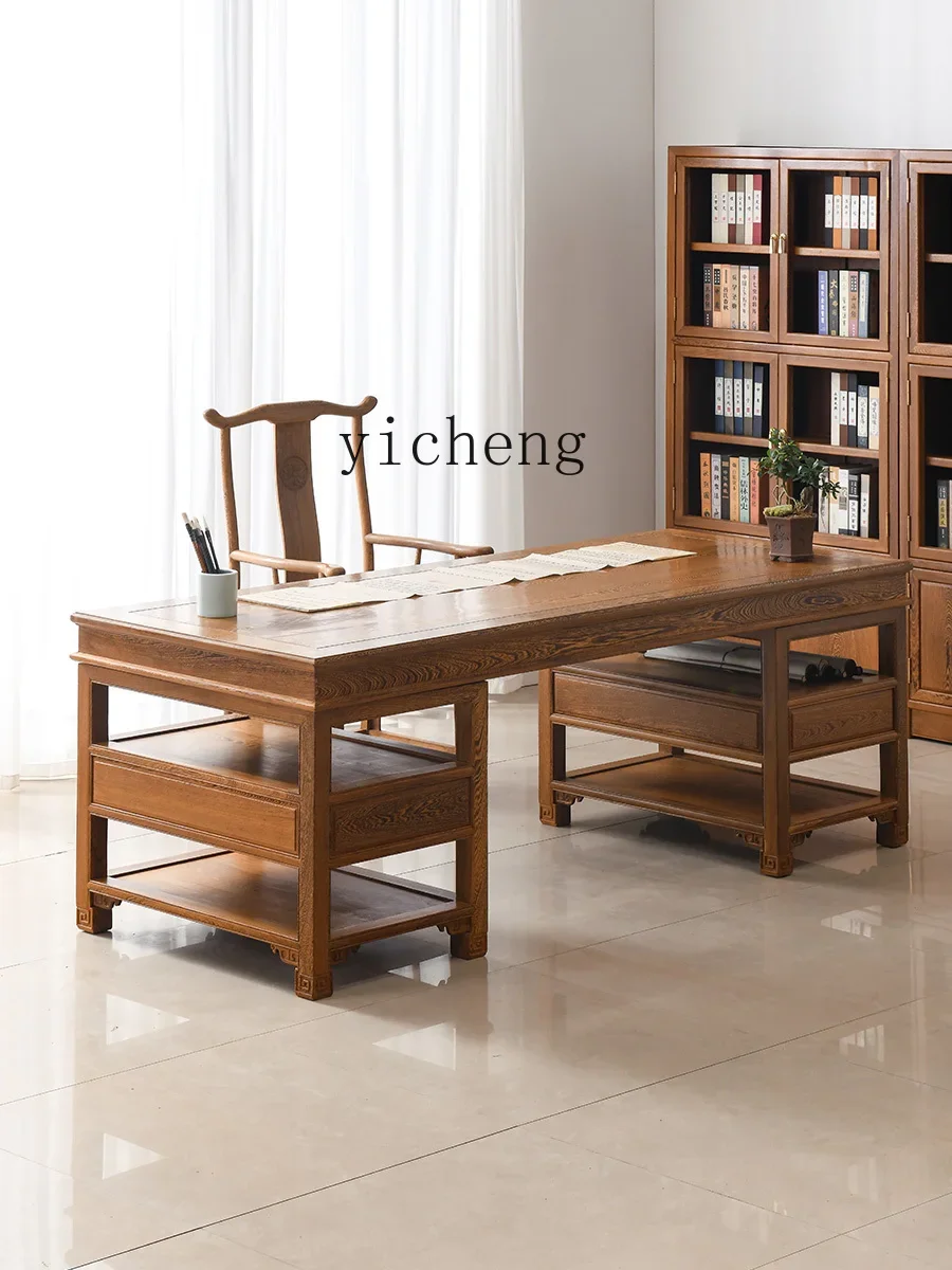 ZZf Chicken Wing Wood Office Calligraphy Table Chinese Painting Table Solid Wood Desk Rosewood Desk