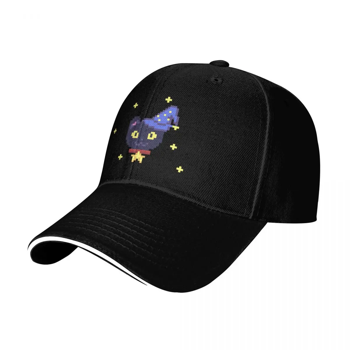 Cat Wizard Pixel Art, Pixel Art Cat Design, Cat T-Shirt Design, tee Design, Tee Baseball Cap