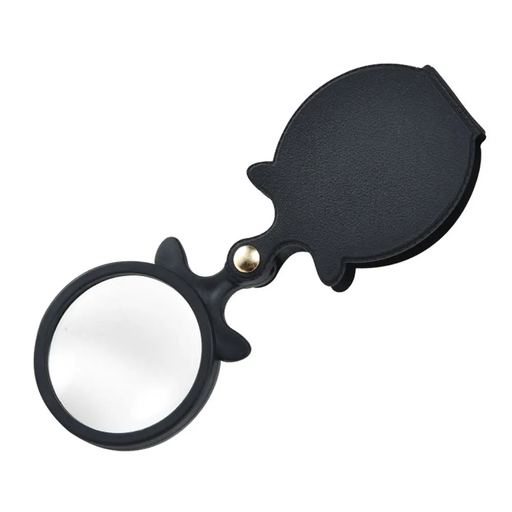 

1Pcs Portable Magnifying Glass 64Mm with Rubber Cover Reading Observation Lens for Small Text Maps Jewelry Repair Mini Magnifier
